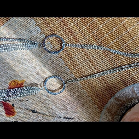 Silver Plated Layered Necklace   - Picture 3 of 6